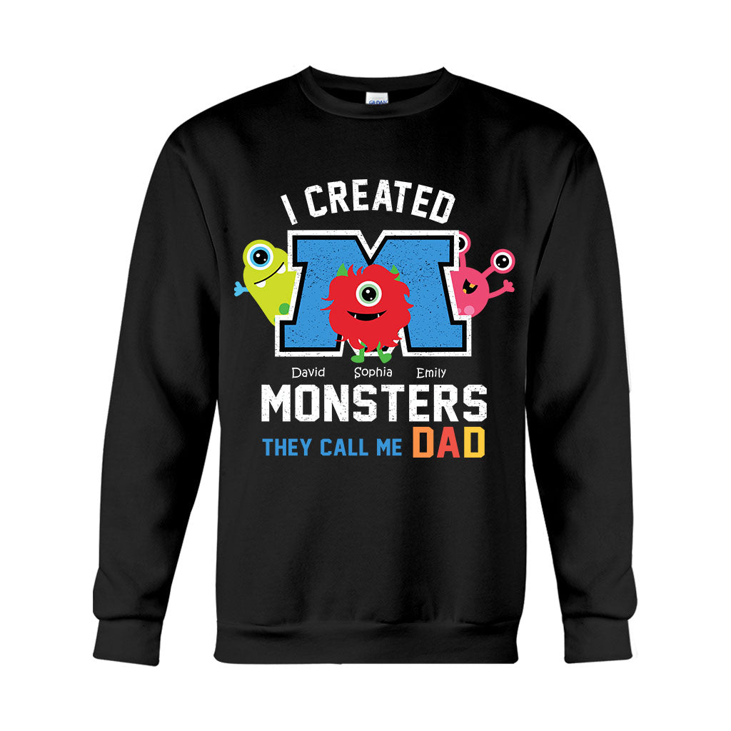 I created Monster They Call Me Any Title - Personalized Father T-shirt And Hoodie