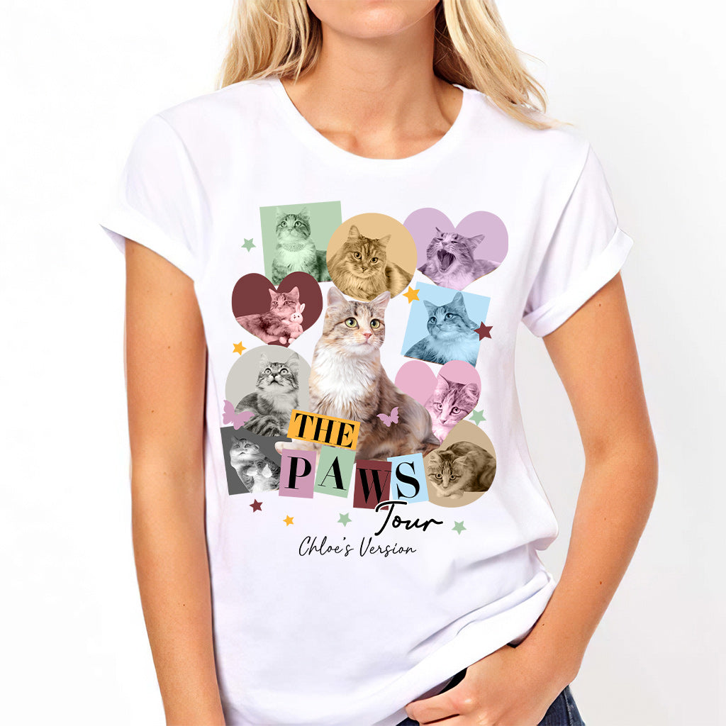 The Paws Tour Pet's Version - Personalized Cat T-shirt And Hoodie