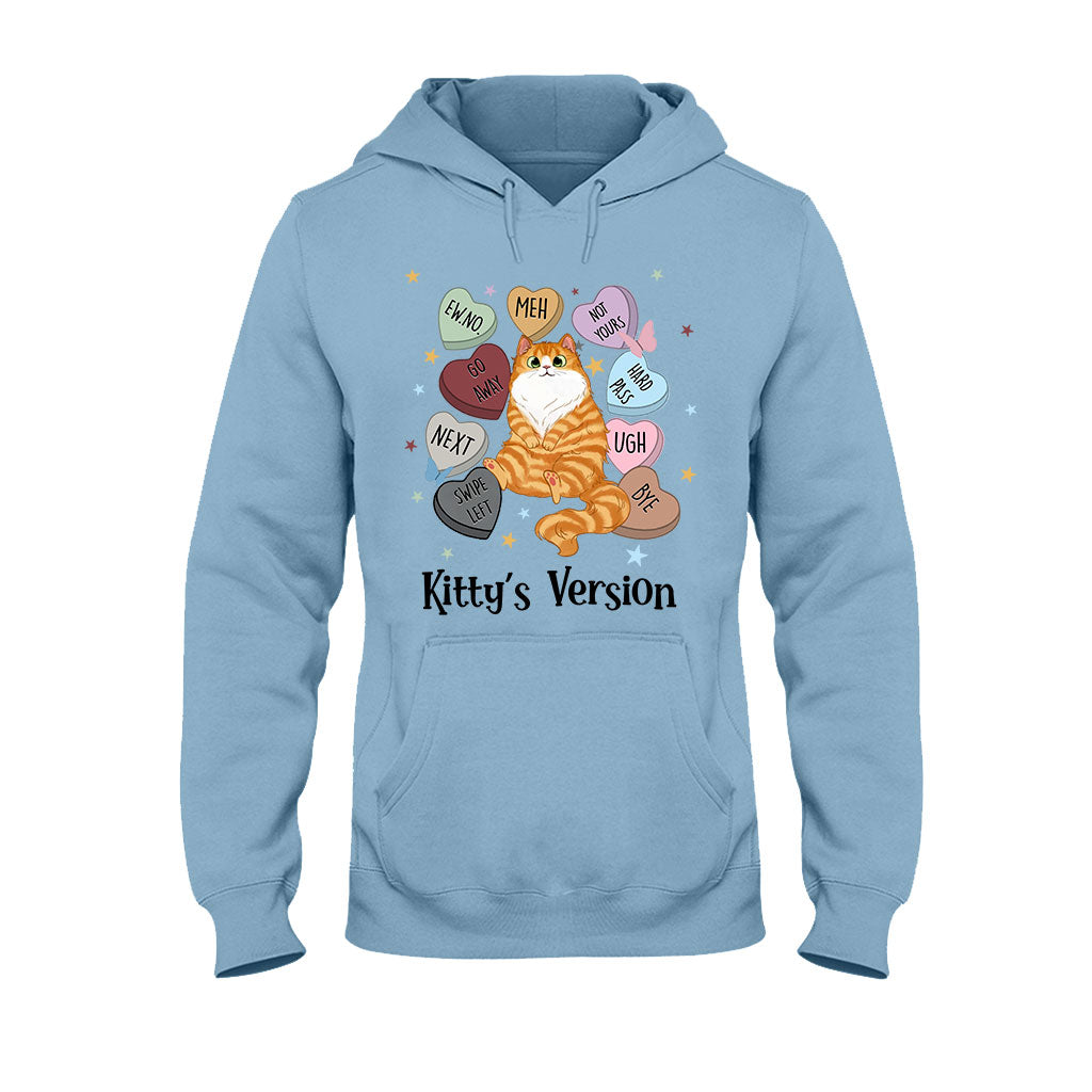 Heart Candy Cat Kitty Version - Personalized Cat T-shirt And Hoodie