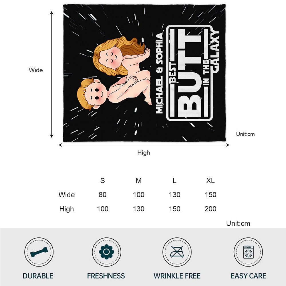 Best Butt In The Galaxy - Personalized The Force Blanket