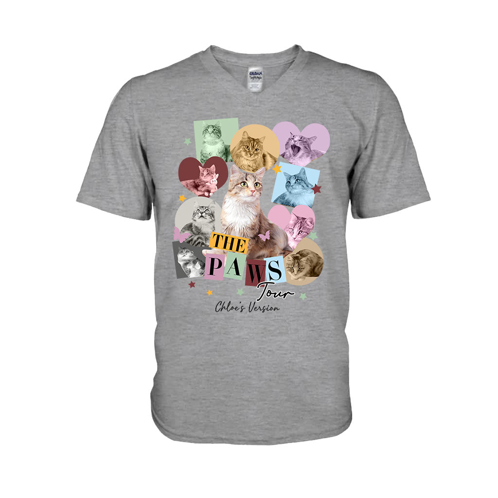 The Paws Tour Pet's Version - Personalized Cat T-shirt And Hoodie