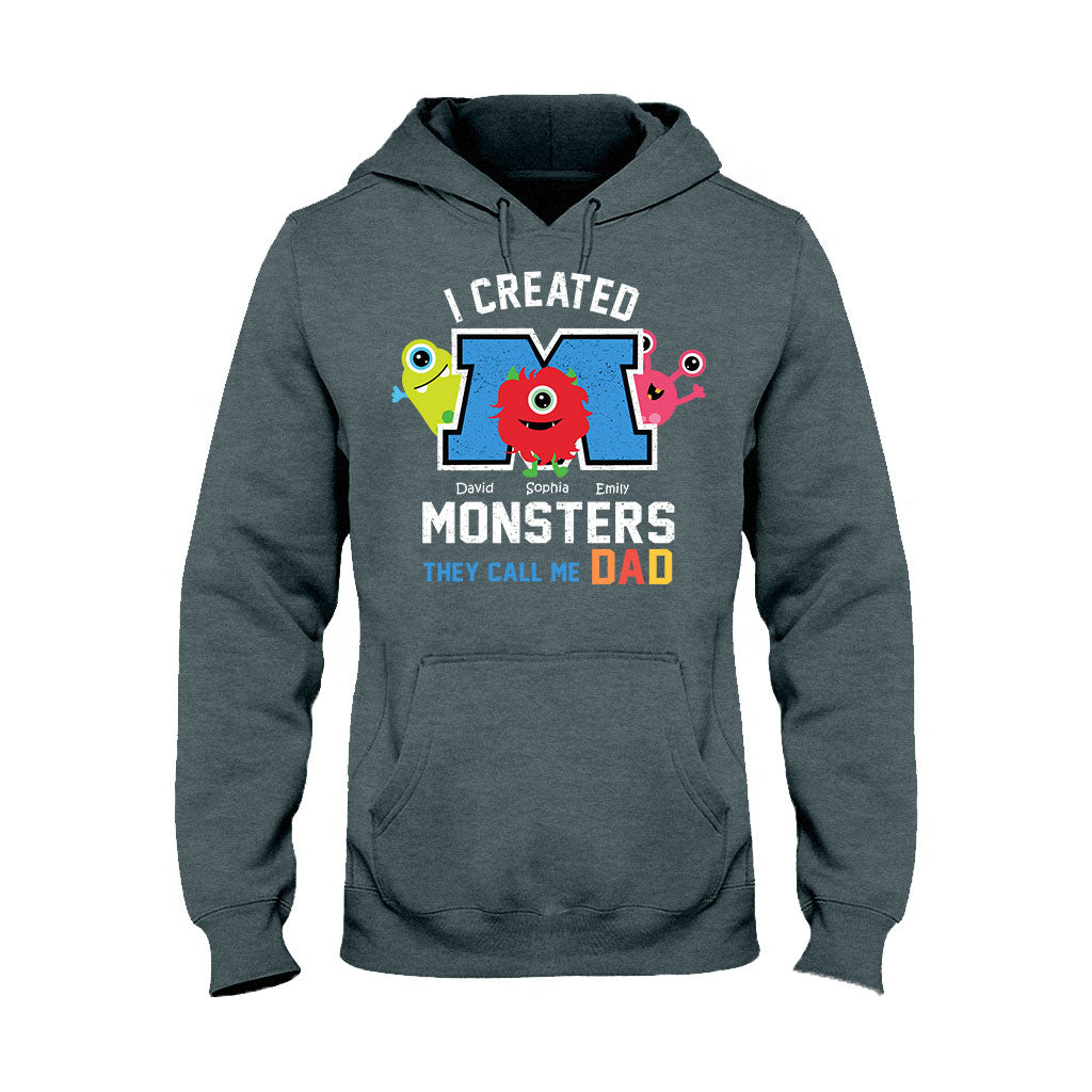 I created Monster They Call Me Any Title - Personalized Father T-shirt And Hoodie