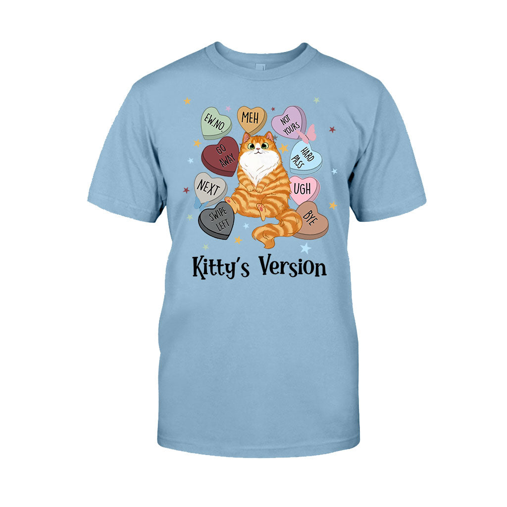 Heart Candy Cat Kitty Version - Personalized Cat T-shirt And Hoodie