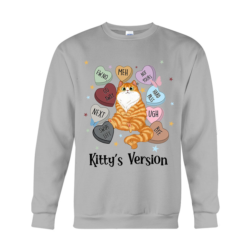 Heart Candy Cat Kitty Version - Personalized Cat T-shirt And Hoodie