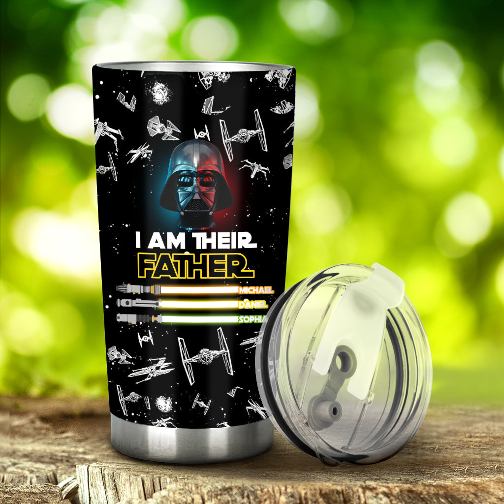I Am Their Father - Personalized Father Tumbler