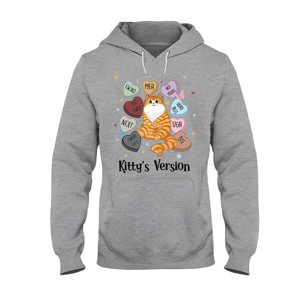 Heart Candy Cat Kitty Version - Personalized Cat T-shirt And Hoodie