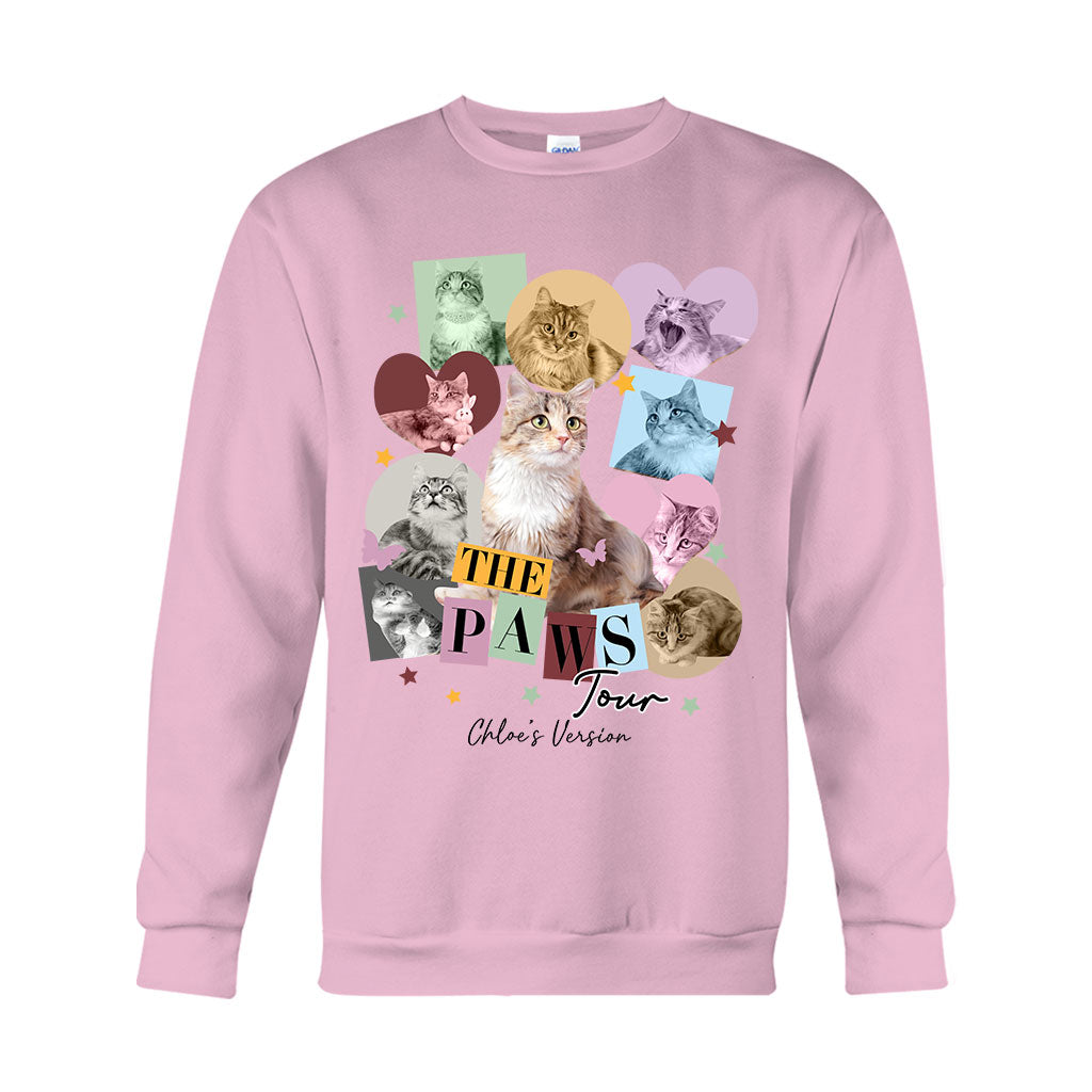 The Paws Tour Pet's Version - Personalized Cat T-shirt And Hoodie