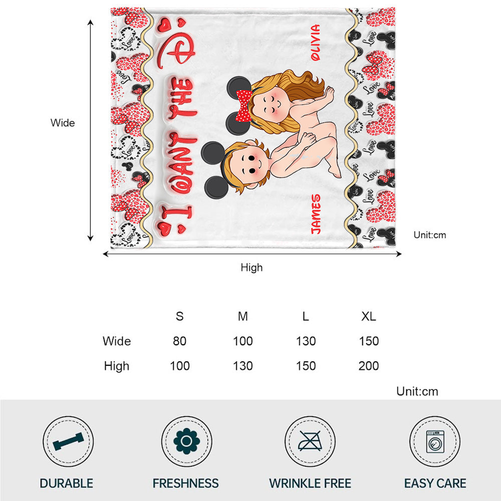 Give Me The D - Personalized Mouse Blanket