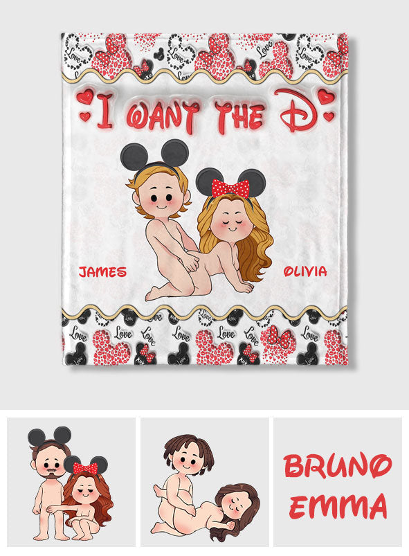 Give Me The D - Personalized Mouse Blanket