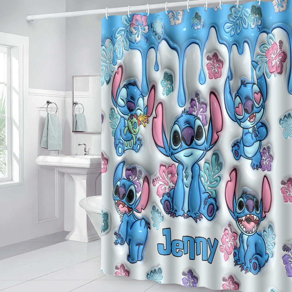 Ohana Means Family - Personalized Ohana Bathroom Curtain & Mats Set