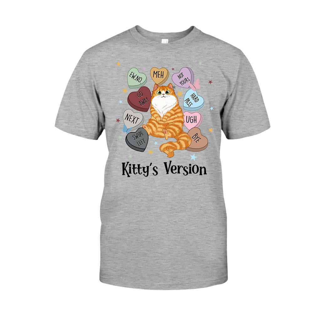 Heart Candy Cat Kitty Version - Personalized Cat T-shirt And Hoodie