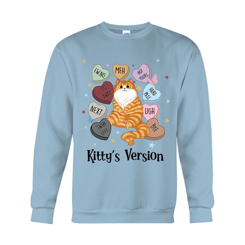 Heart Candy Cat Kitty Version - Personalized Cat T-shirt And Hoodie