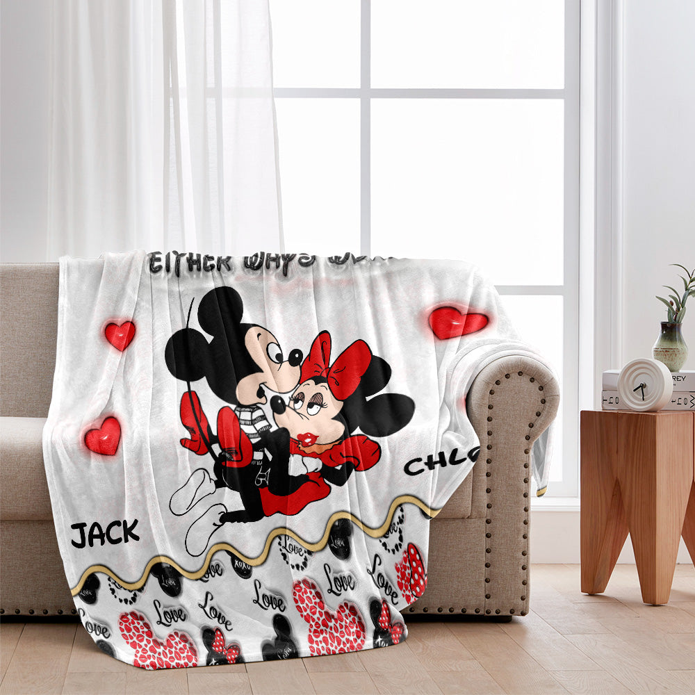 I Love You - Personalized Mouse Blanket