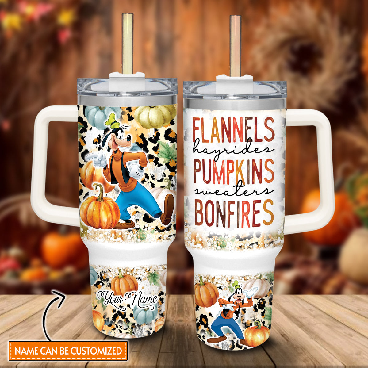 Tis The Season Personalized Mouse Tumbler With Handle 0224