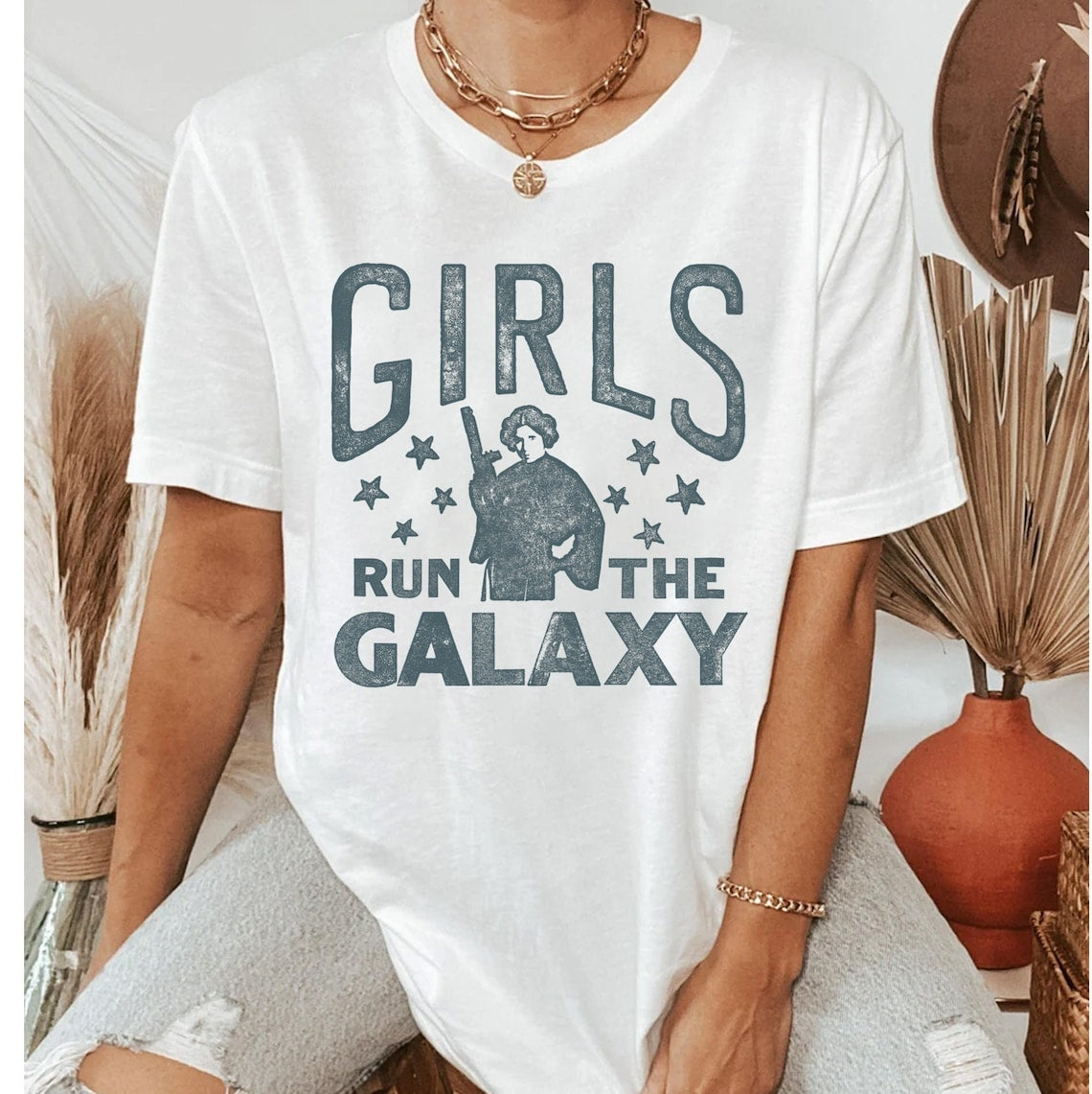 Girls Run The Galaxy The Force T-shirt & Hoodie 0224