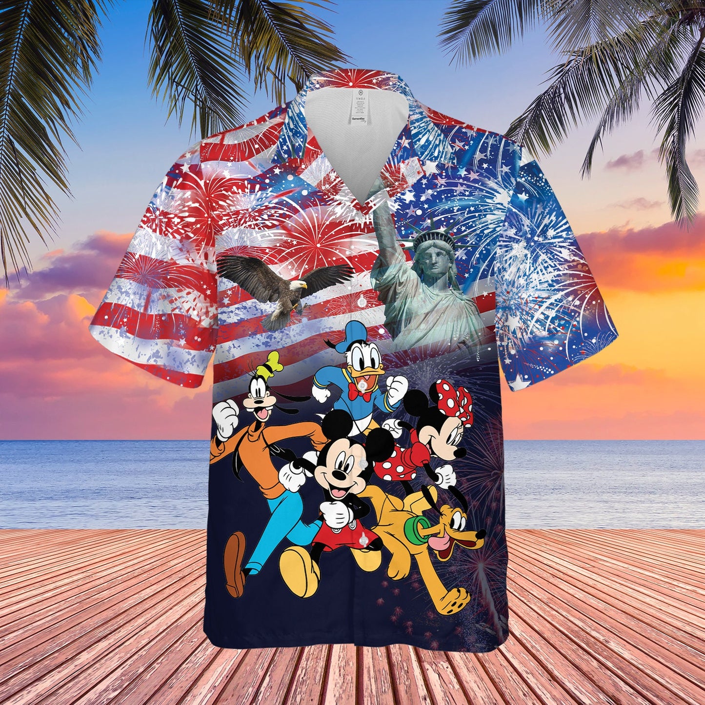 American Flag Mouse Hawaiian Shirt 0224
