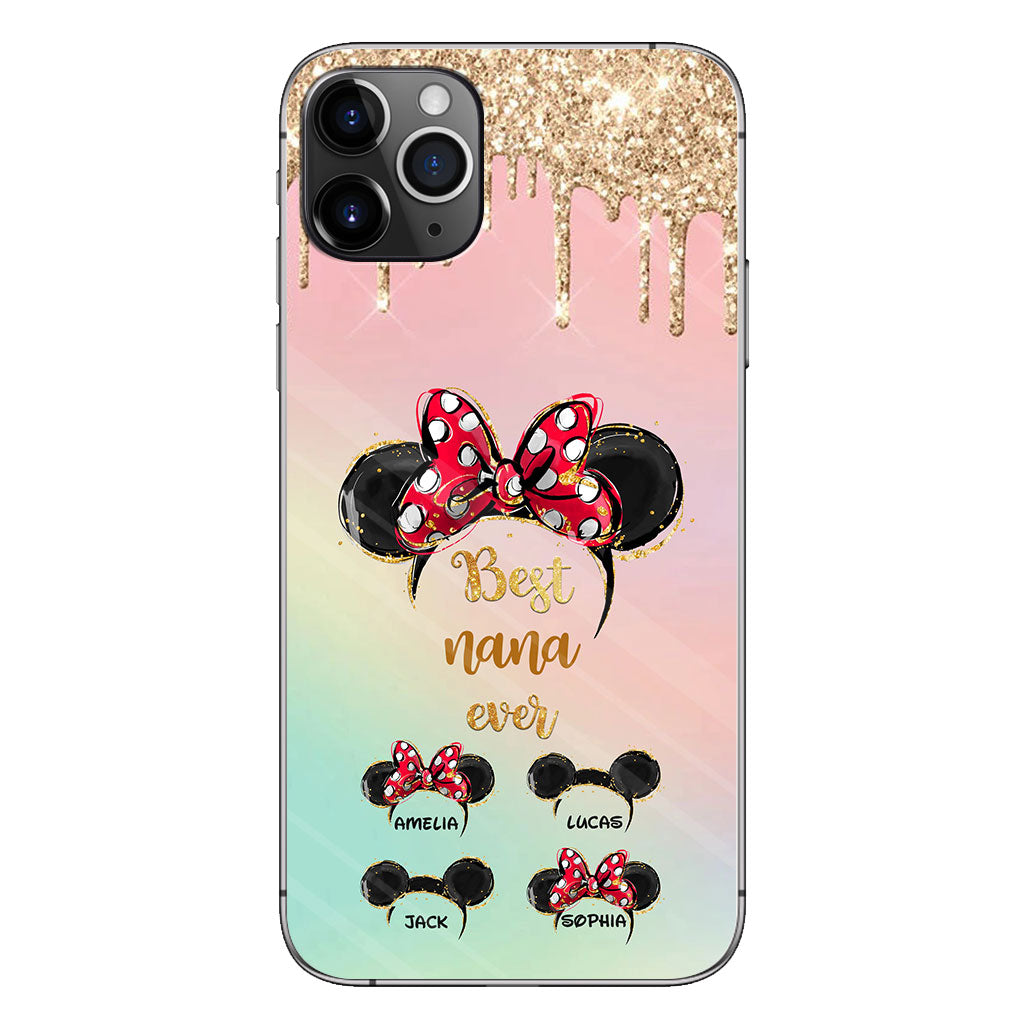 Happiest Nana Ever - Personalized Mother's Day Mouse Phone Case