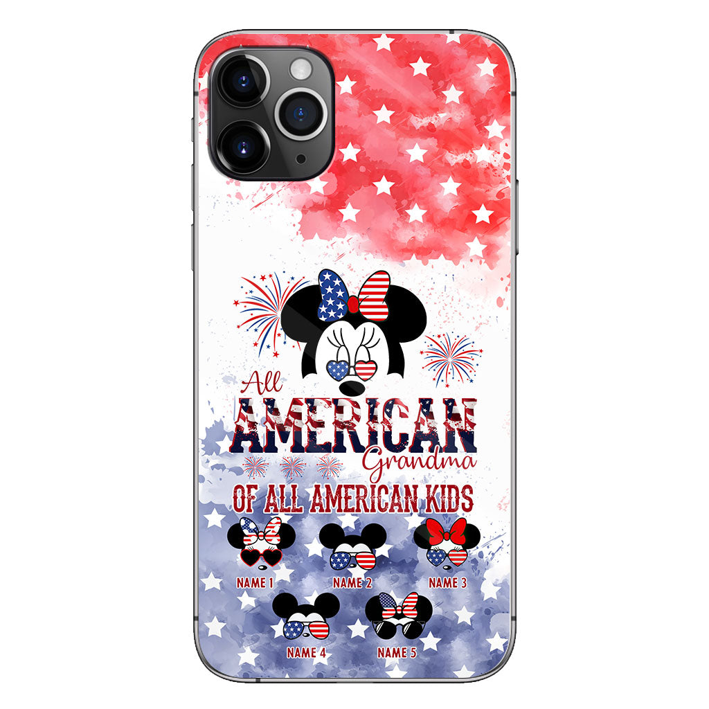 All American Grandma - Personalized Independence Day Phone Case