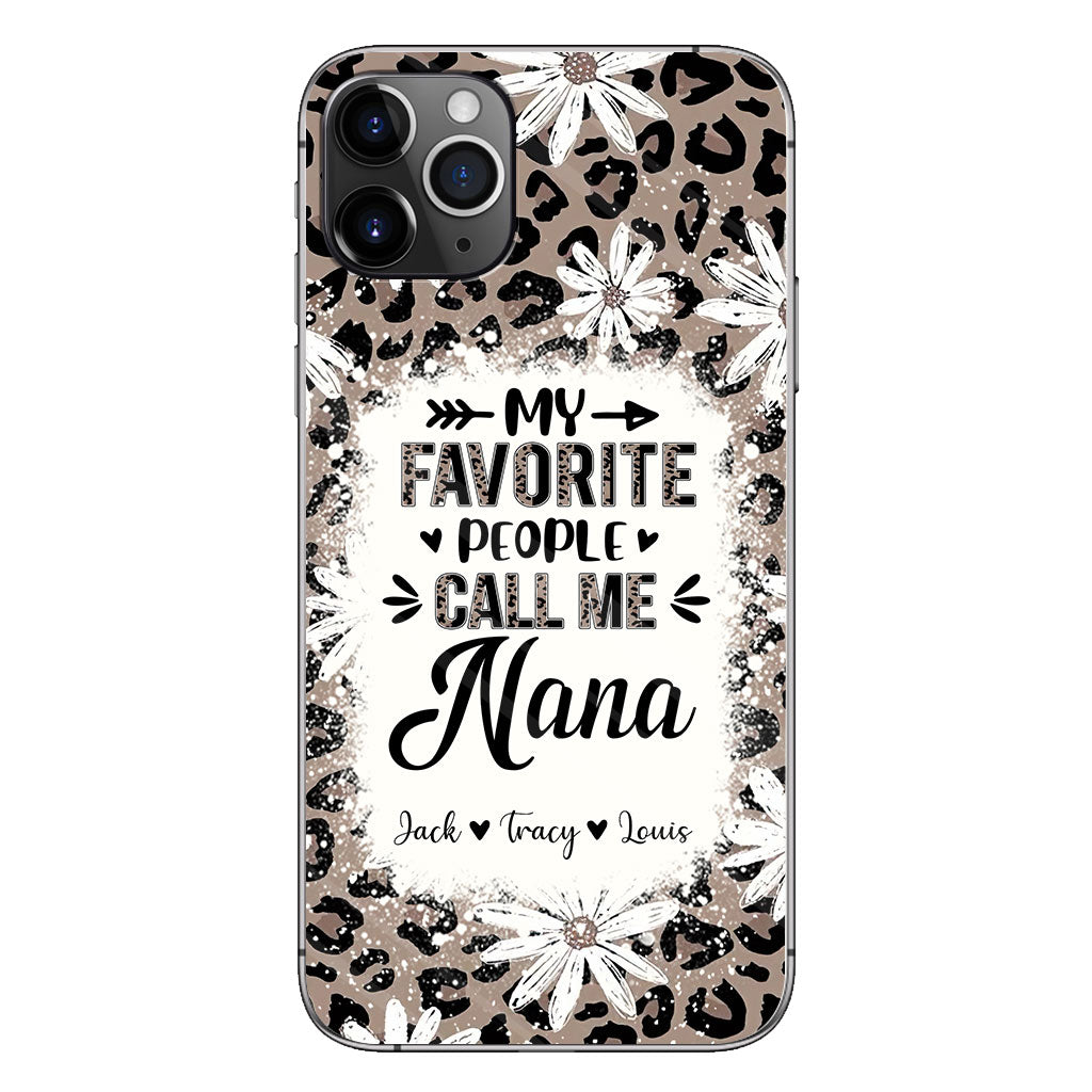 Daisy Leopard Grandma - Personalized Mother's Day Grandma Phone Case