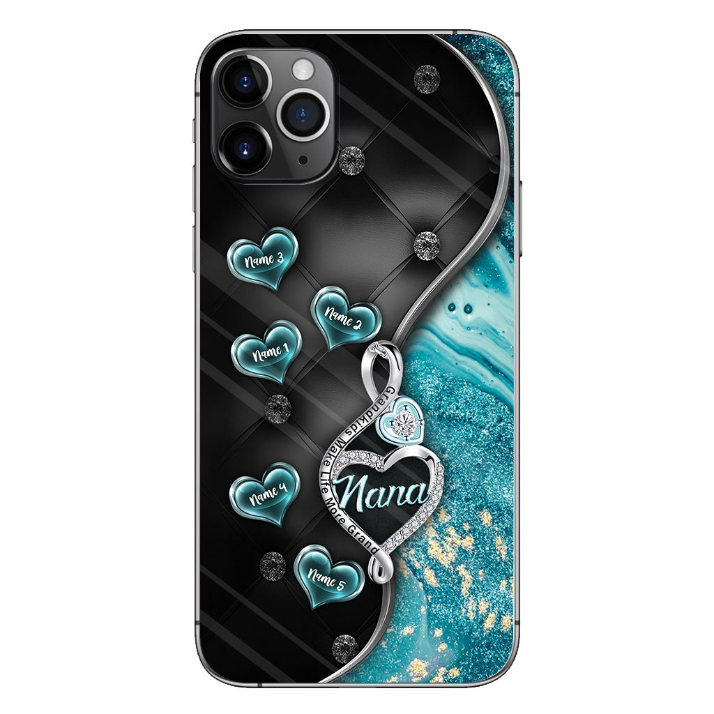 Grandkids Make Life More Grand - Personalized Mother's Day Grandma Phone Case