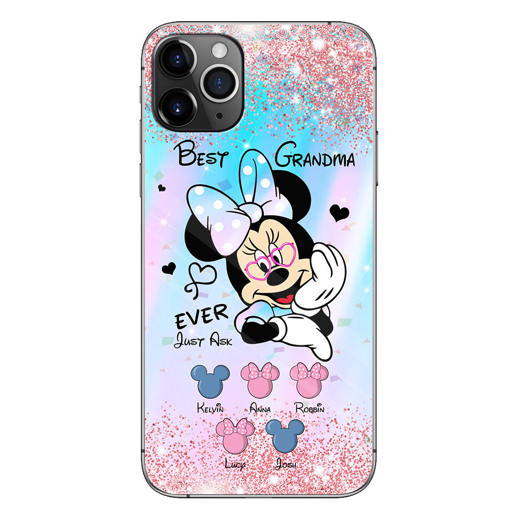 Best Grandma Ever Mouse Ears - Personalized Phone Case