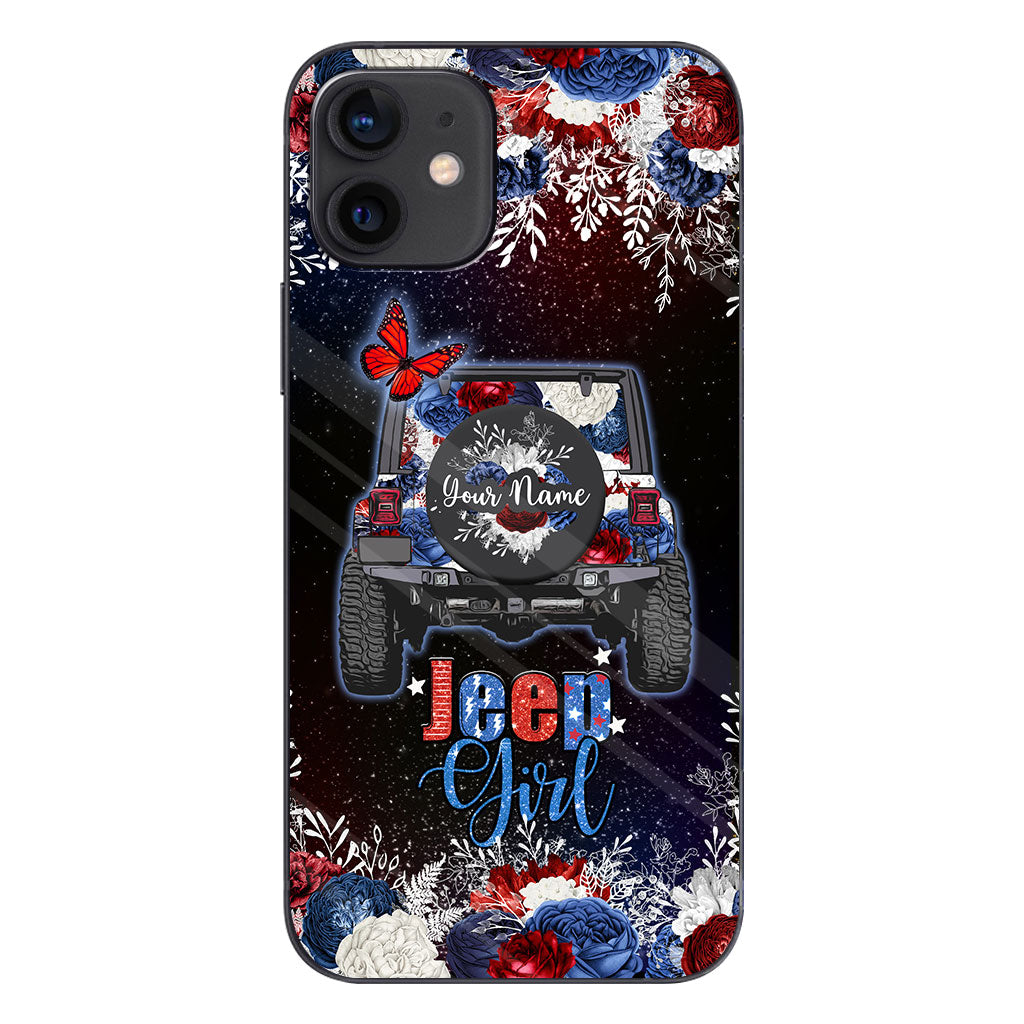 American Girl - Personalized Independence Day Car Phone Case