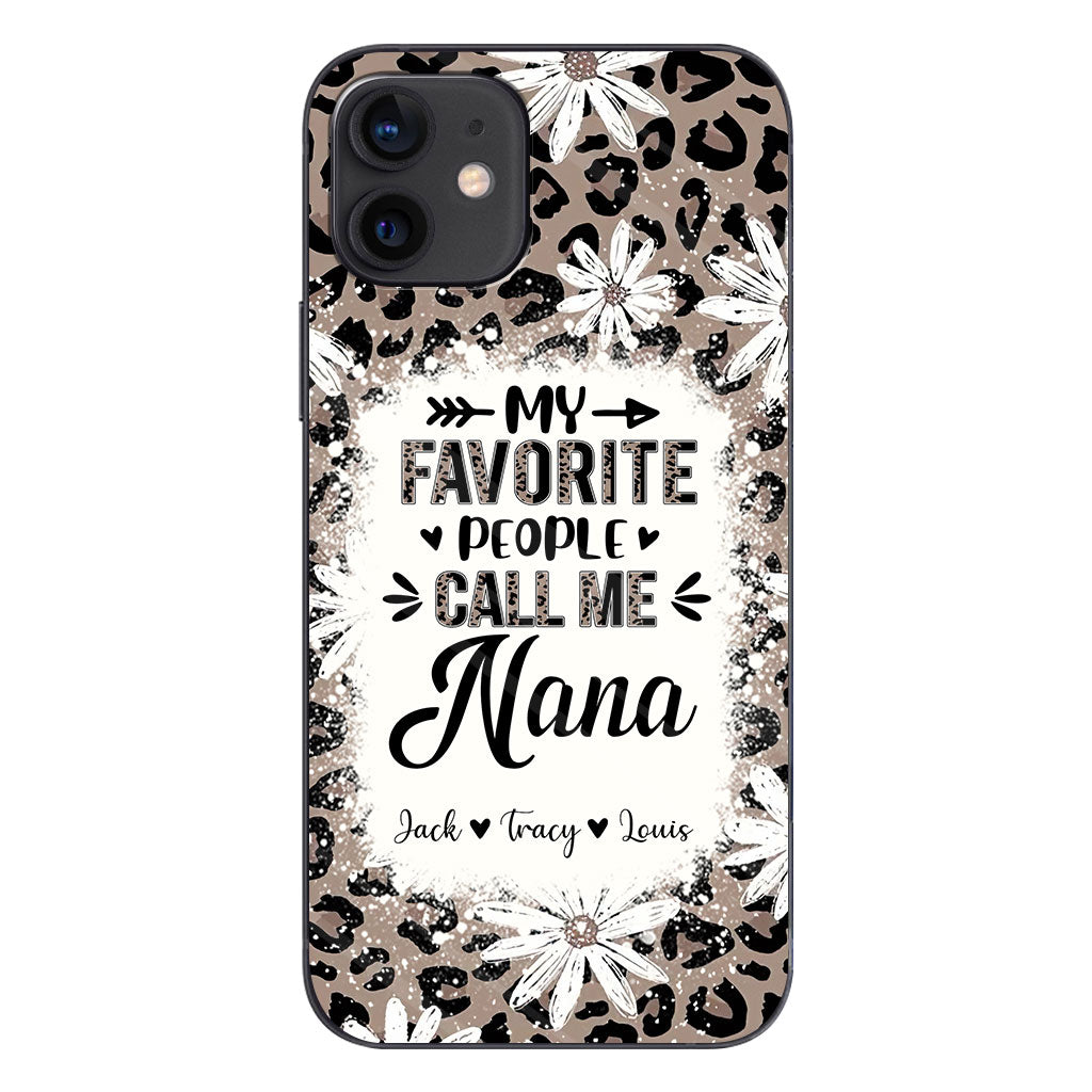 Daisy Leopard Grandma - Personalized Mother's Day Grandma Phone Case