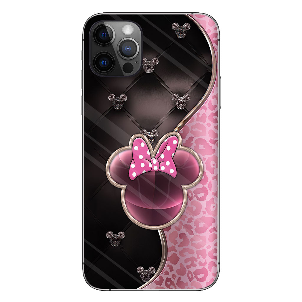 Magic Black Pink - Personalized Mouse Phone Case