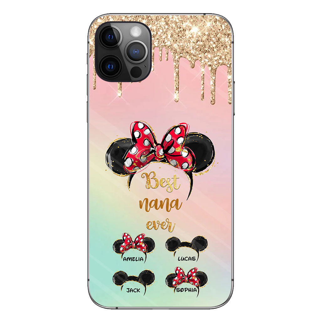 Happiest Nana Ever - Personalized Mother's Day Mouse Phone Case