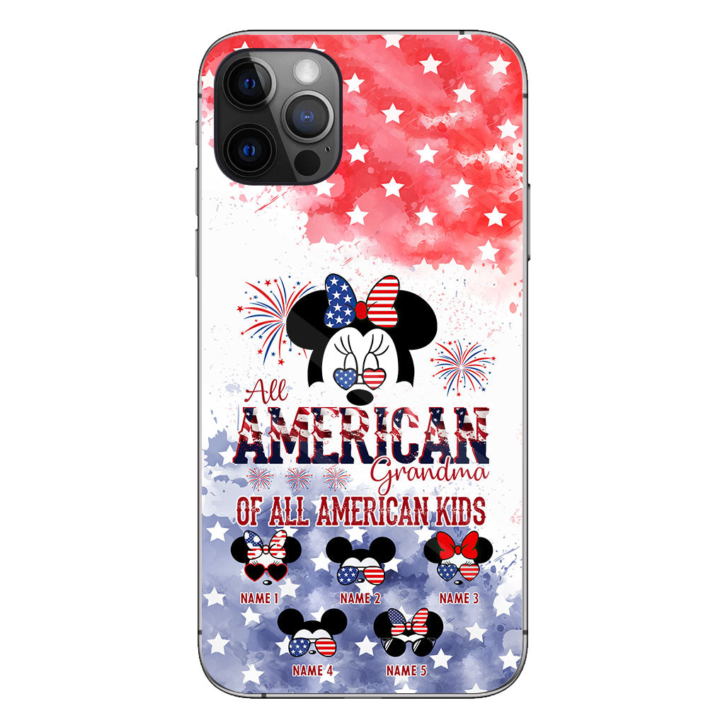 All American Grandma - Personalized Independence Day Phone Case