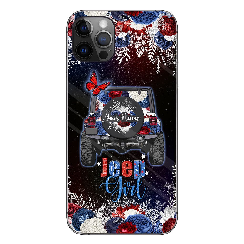 American Girl - Personalized Independence Day Car Phone Case