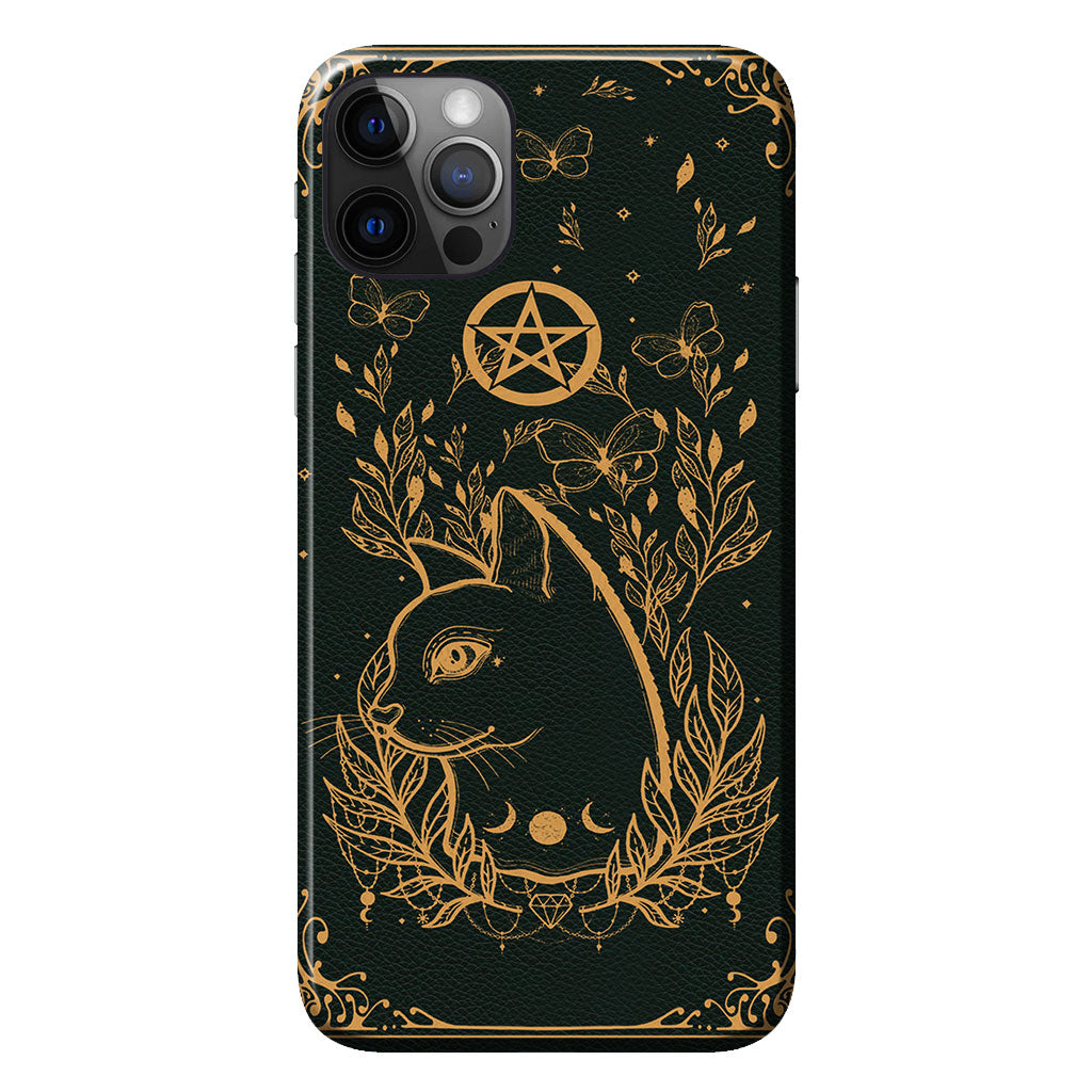 Lovely Little Witch Personalized Leather Pattern Print Phone Case