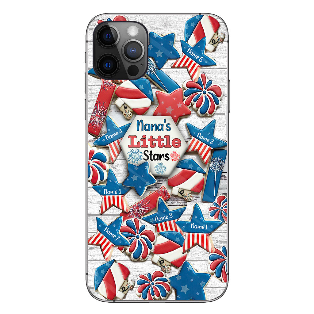 Nana's Little Stars - Personalized Independence Day Grandma Phone Case