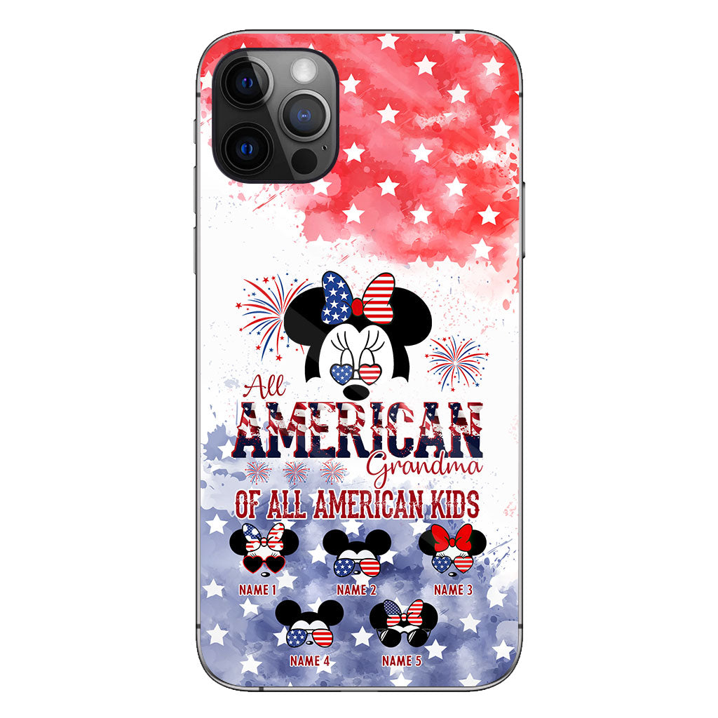 All American Grandma - Personalized Independence Day Phone Case