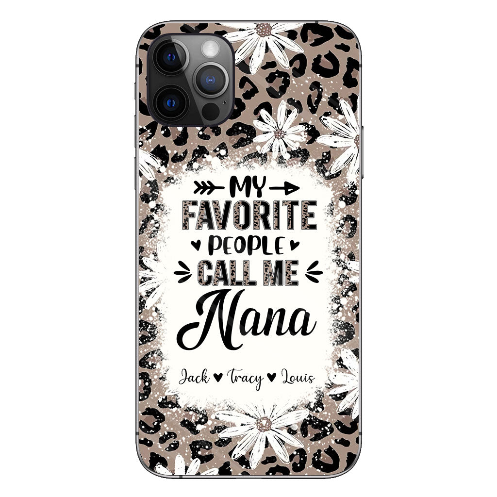 Daisy Leopard Grandma - Personalized Mother's Day Grandma Phone Case