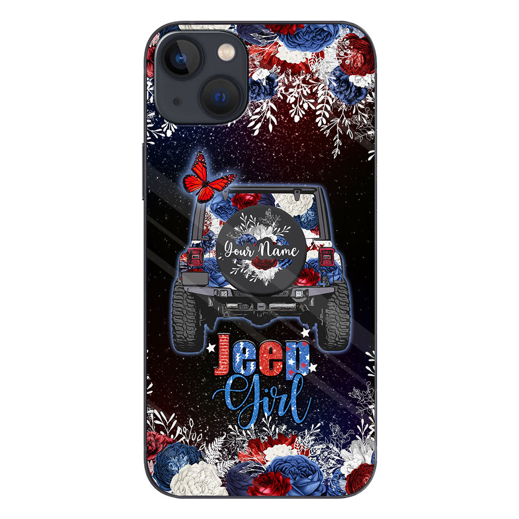 American Girl - Personalized Independence Day Car Phone Case