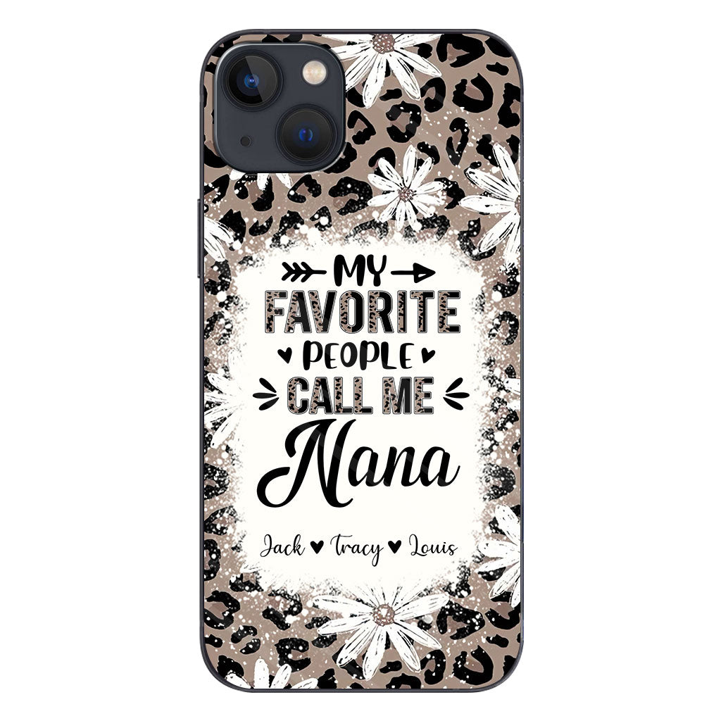 Daisy Leopard Grandma - Personalized Mother's Day Grandma Phone Case
