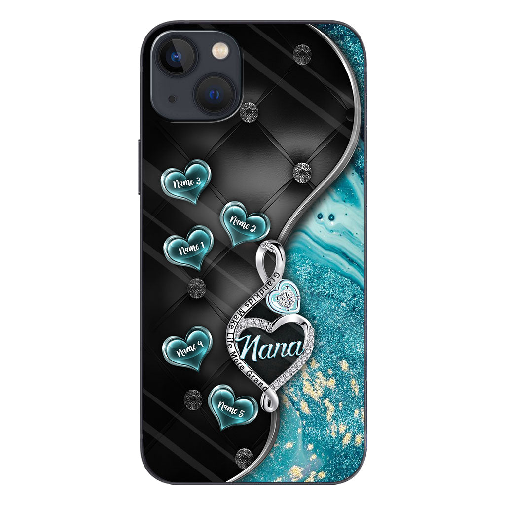Grandkids Make Life More Grand - Personalized Mother's Day Grandma Phone Case