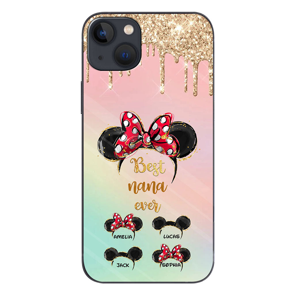 Happiest Nana Ever - Personalized Mother's Day Mouse Phone Case