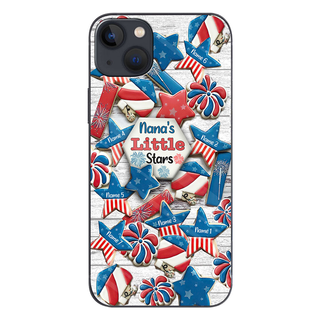 Nana's Little Stars - Personalized Independence Day Grandma Phone Case