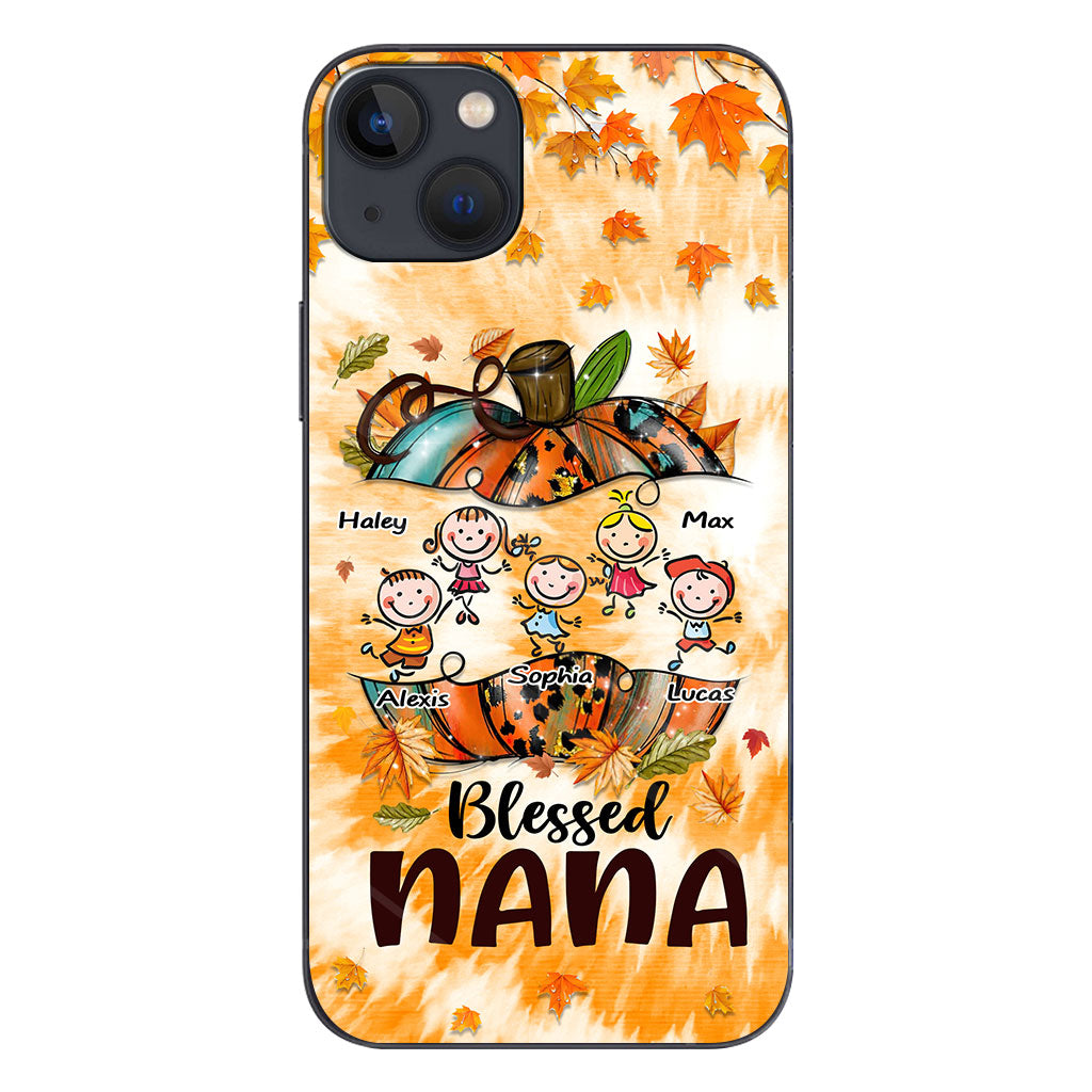 Blessed Nana - Personalized Thanksgiving Grandma Phone Case