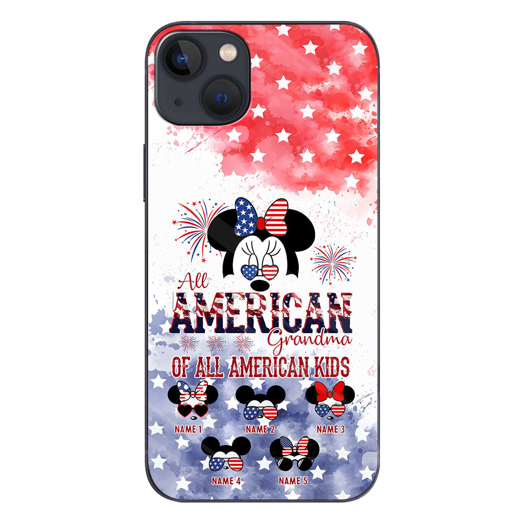 All American Grandma - Personalized Independence Day Phone Case