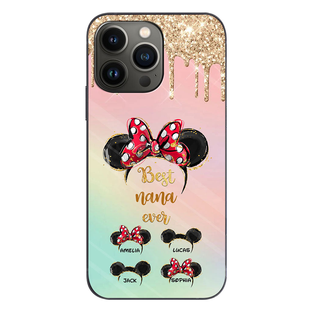 Happiest Nana Ever - Personalized Mother's Day Mouse Phone Case