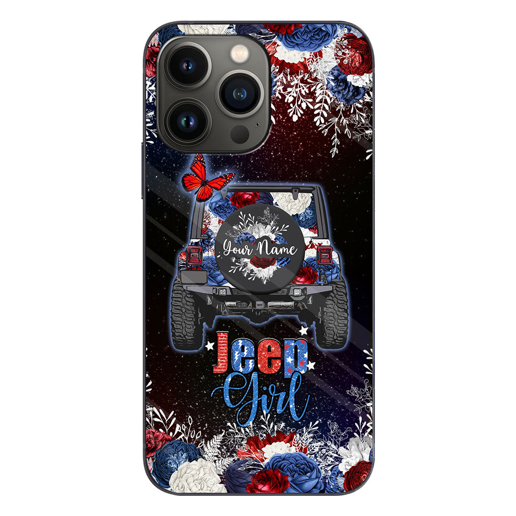 American Girl - Personalized Independence Day Car Phone Case
