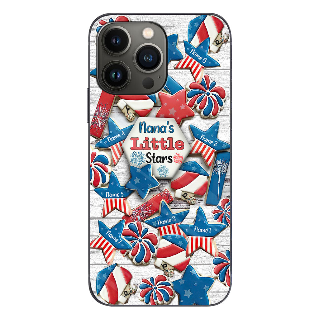 Nana's Little Stars - Personalized Independence Day Grandma Phone Case