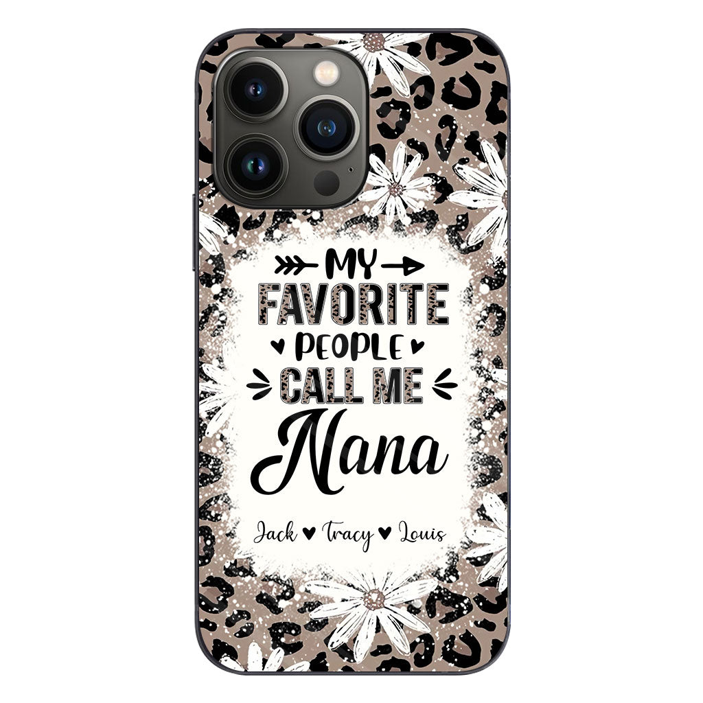 Daisy Leopard Grandma - Personalized Mother's Day Grandma Phone Case
