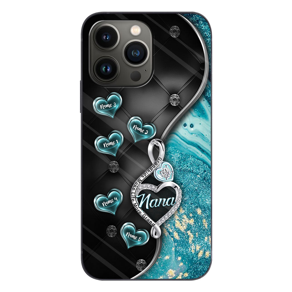 Grandkids Make Life More Grand - Personalized Mother's Day Grandma Phone Case