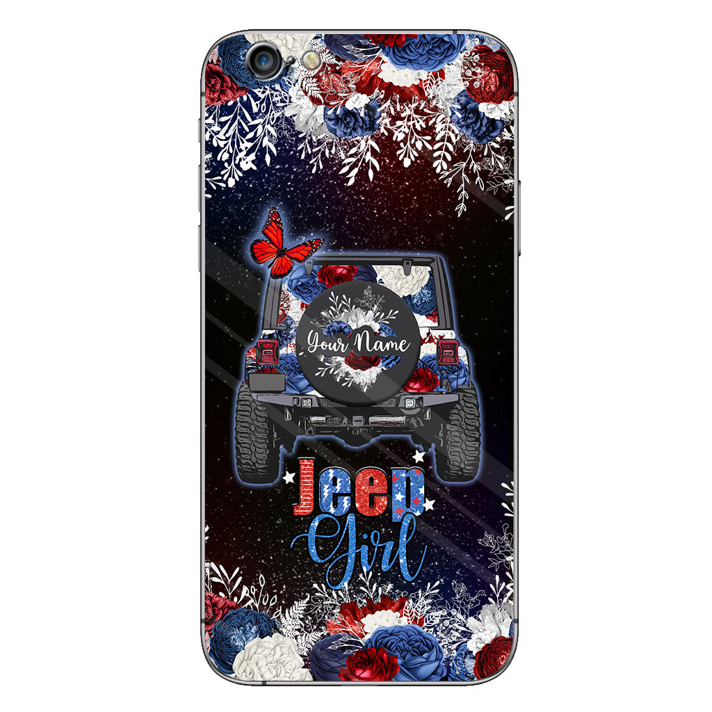 American Girl - Personalized Independence Day Car Phone Case