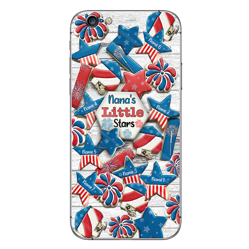 Nana's Little Stars - Personalized Independence Day Grandma Phone Case