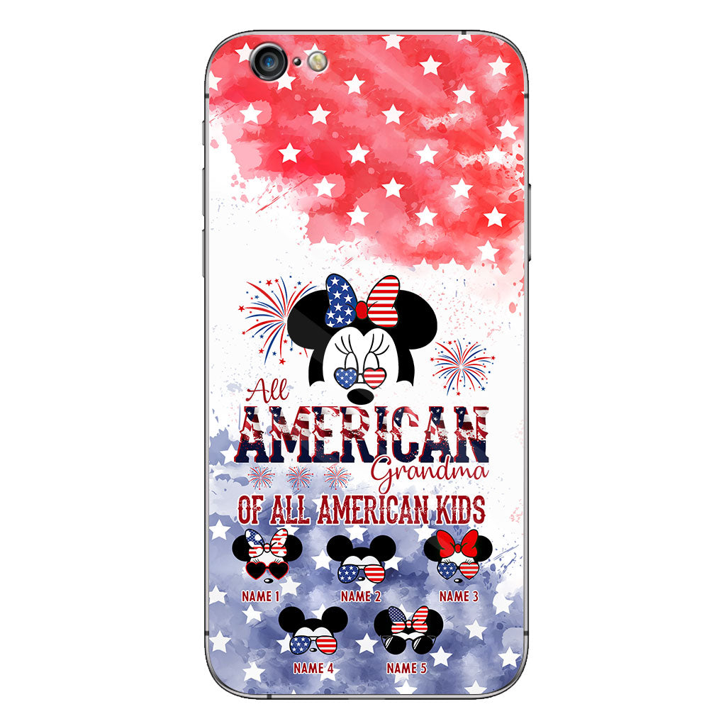 All American Grandma - Personalized Independence Day Phone Case